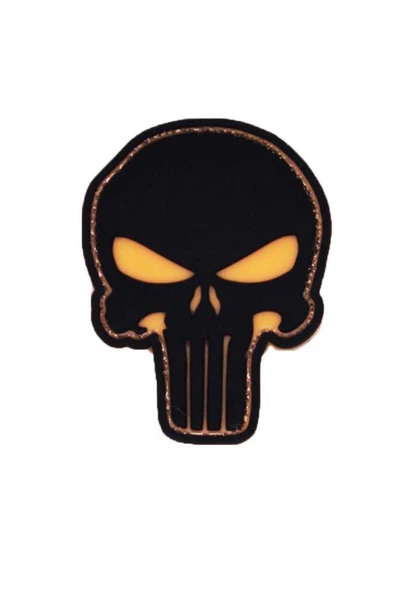 Single Sword Plastik Kurukafa Patch - Peç - Resim 4