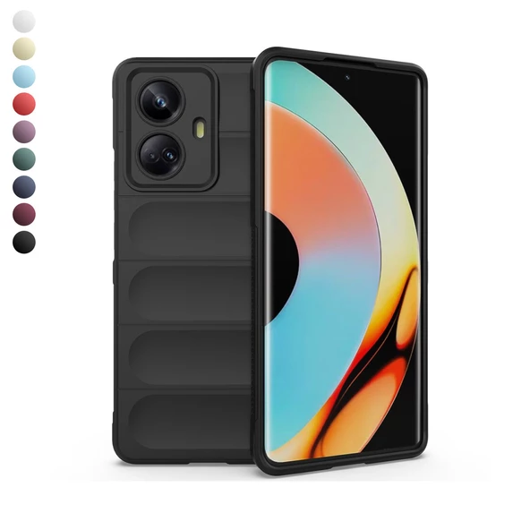 Realme 10 Pro 5G Kılıf Optimum Lens Çerçeveli Silikon Kapak ürün görseli 1