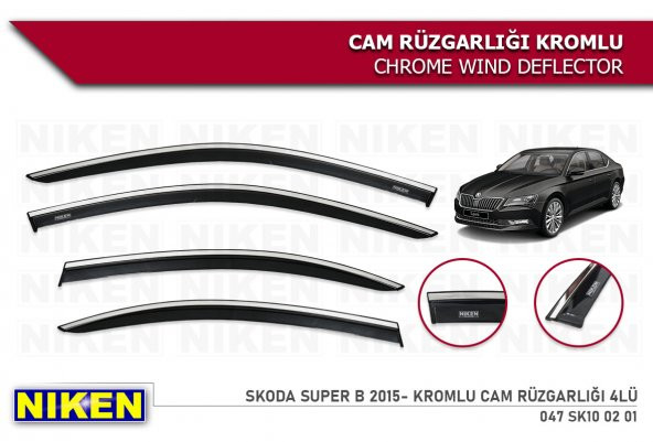 SUPER B 2015 2016 2017 2018 2019 2020 NİKEN KROMLU CAM RÜZGARLIĞI ürün görseli 1