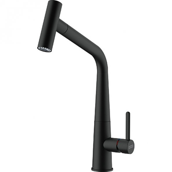 Franke Icon Duşlama Özellikli Spiralli Matte Black Armatür ürün görseli 1