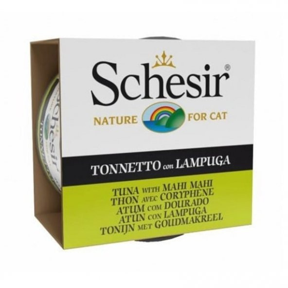 Schesir Ton Balığı ve Lambukalı (Mahi Mahi) Jöleli Kedi Konservesi 85 GrSkt: 05/2028 ürün görseli 1