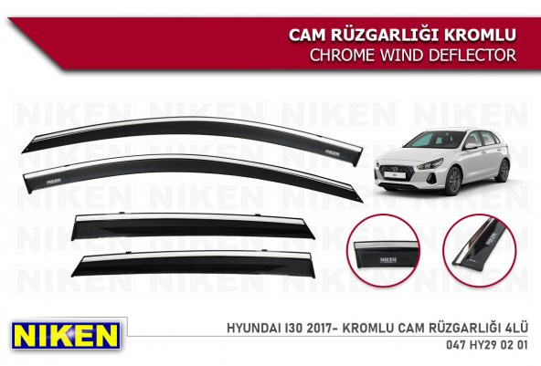 YENİ HYUNDAİ İ30 2017 2018 2019 MODEL NİKEN KRIMLU CAM RÜZGARLIĞI ürün görseli 1