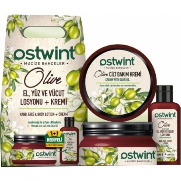 Ostwint 300 ml Krem + 100 ml Losyon Set Zeytin Yağlı 8683835159895 ürün görseli 1
