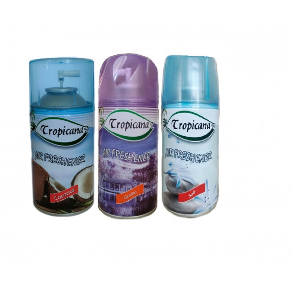 Tropicana Air Freshener Oda Kokusu Coconut Hindistan Ceviz Garden Bahçe Soft Sprey 260 Ml X 3 Adet ürün görseli 1