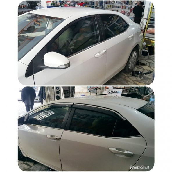 TOYOTA COROLLA 2013 2014 2015 2016 2017 2018 2019 KROMLU CAM RÜZGARLIĞI ürün görseli 1
