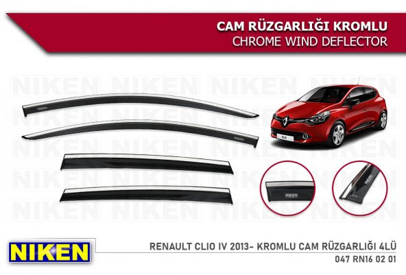 CLİO 4 KROMLU CAM RÜZGARLIĞI NİKEN - Resim 2