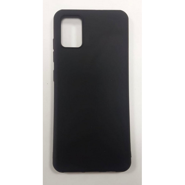 Samsung Galaxy A51 Ruber Case Yumusak Slikon Kilif Siyah ürün görseli 1