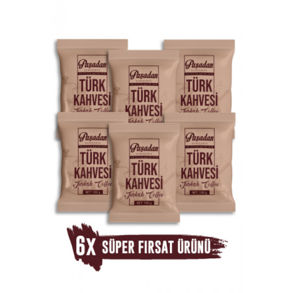 Paşadan (6x100gr) Türk Kahvesi ürün görseli 1