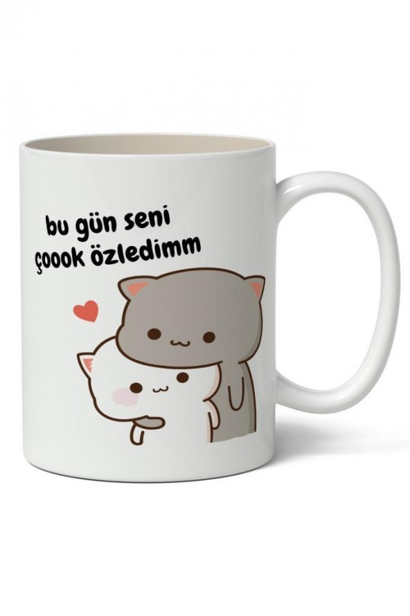 Bu Gün Seni Çok Özledim Baskılı Kupa Bardak Baskılı Kahve Kupa Bardak ürün görseli 1