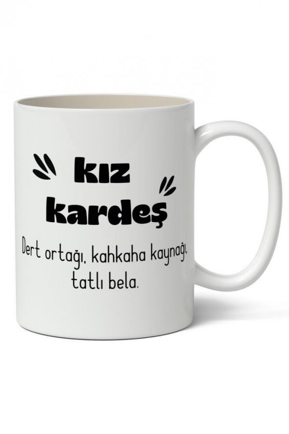 Kız Kardeş Baskılı Kupa Bardak Baskılı Kahve Kupa Bardak ürün görseli 1
