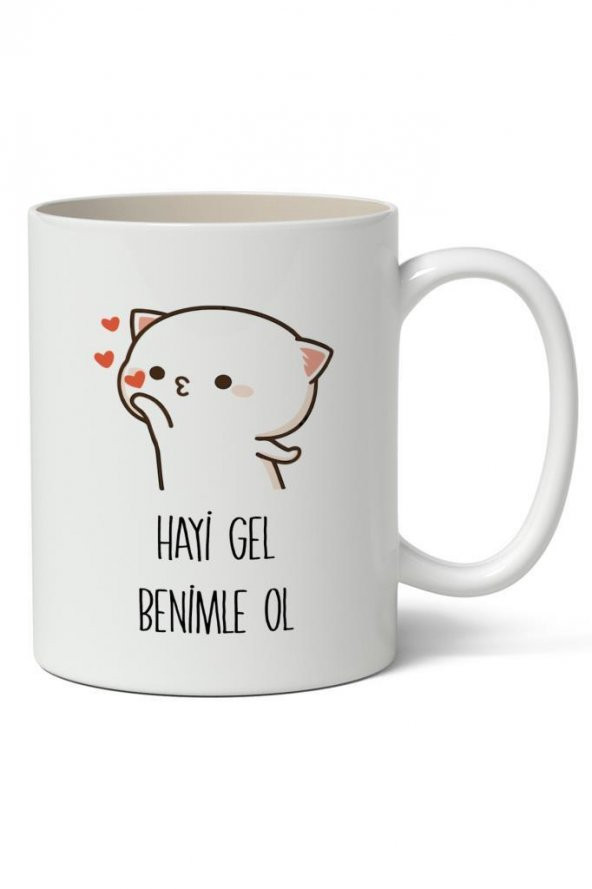 Haydi Gel Benimle Ol Kupa Bardak Baskılı Kahve Kupa Bardak ürün görseli 1