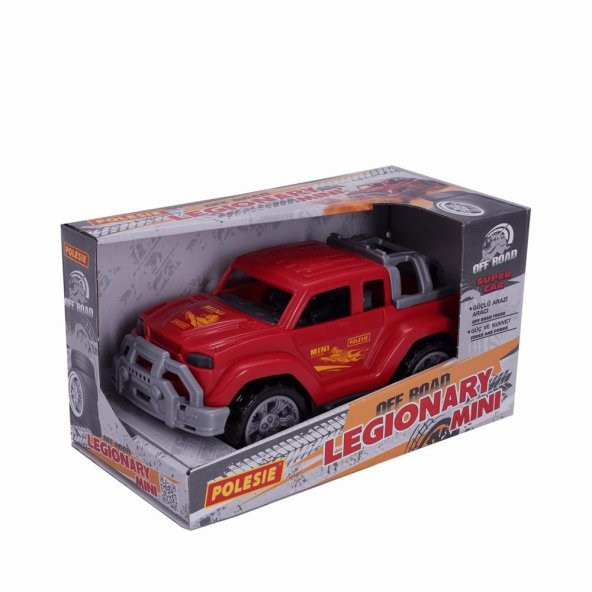 Polesie Lejyon Mini Kırmızı Araba Kutulu 93509, Çocuklar İçin Mini Arazi Aracı Kırmızı ürün görseli 1