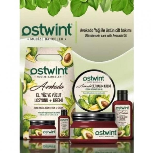 Ostwint Krem ve Losyon Set Avokado 300 + 100 ml - Kofre 8683835159864 ürün görseli 1