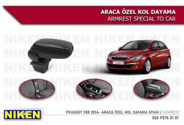 PEUGEOT PEJO 308 2014 2015 2016 2017 2018 2019 2020 MODEL KOL DAYAMA KOLÇAK ürün görseli 1