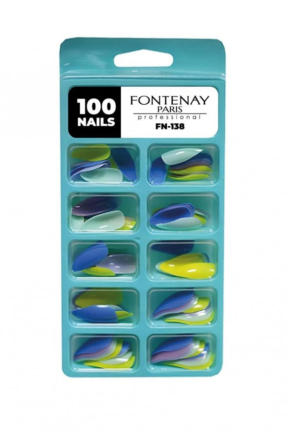 Fontenay Kutulu Balerin Protez Takma Tırnak 100lü No:138 ürün görseli 1