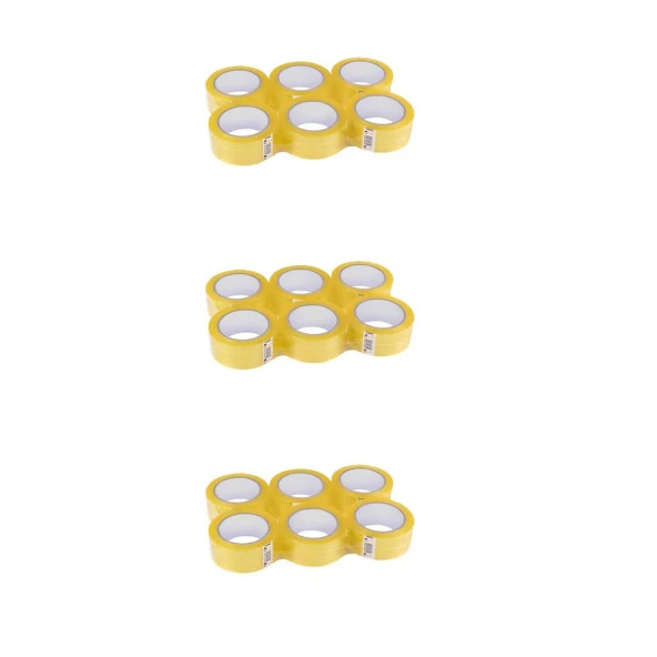 Bant Güçlü Sağlam Kaliteli Şeffaf Koli Bandı Bantı / 45 mm x 100 Metre / 6'lı 3 Paket - 18 Adet ürün görseli 1