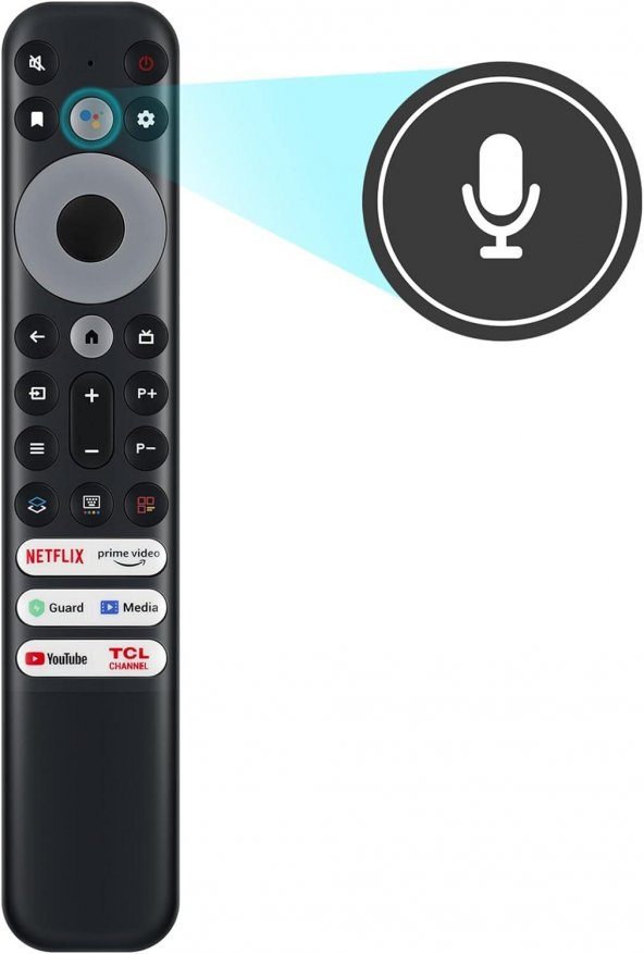 TCL 50C645 Mikrofonlu Smart Tv Kumanda - Resim 3