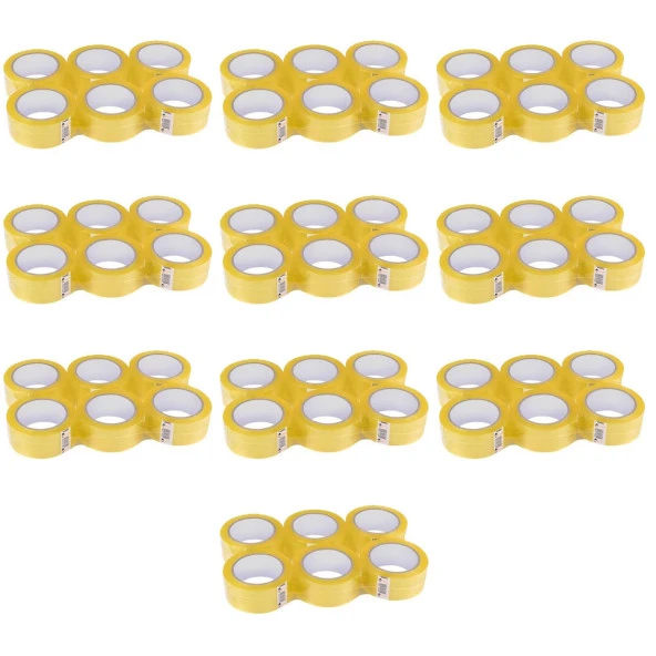 Bant Güçlü Sağlam Kaliteli Şeffaf Koli Bandı Bantı / 45 mm x 100 Metre / 6'lı 10 Paket - 60 Adet ürün görseli 1