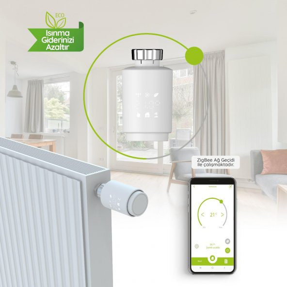 S-Warm Akıllı Termostatik Radyatör Vanası - Resim 2