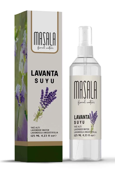 Masala Saf Lavanta Suyu 125 ml 100 Doğal Yağlı Hidrosol - Tonik Lavender Floral Water Hydrosol Tonic ürün görseli 1