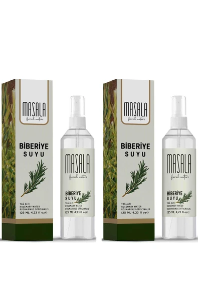 Masala Biberiye Suyu 125 ml X 2 ADET - Rosemary Floral Water -Biberiye Suyu Sebum Ve Yağ Dengeleyici Hidrosol ürün görseli 1
