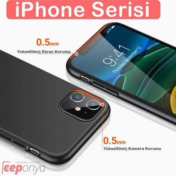 iPhone 11 Kamera Korumalı Kaliteli Soft Silikon Kılıf ürün görseli 1