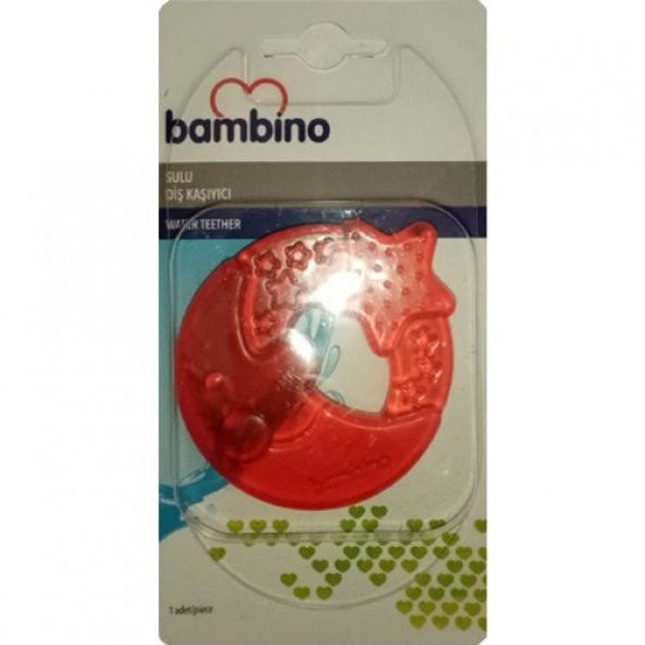 Bambino Figürlü Sulu Diş Kaşıyıcı P0658 - Kırmızı ürün görseli 1