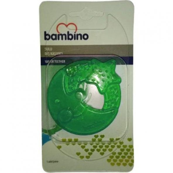 Bambino Figürlü Sulu Diş Kaşıyıcı P0658 Yeşil Ay-Yıldız ürün görseli 1