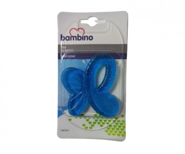 Bambino Figürlü Sulu Diş Kaşıyıcı P0658 Mavi Kelebek ürün görseli 1