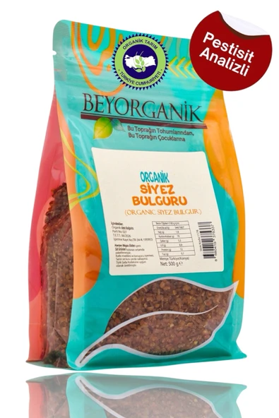 BEYORGANİK Organik Siyez Pilavlık Bulgur 500gr ürün görseli 1