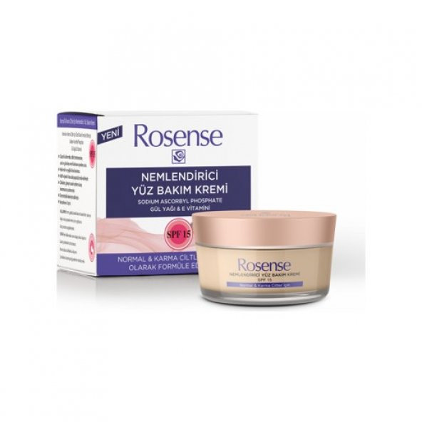Rosense Nemlendirici Yüz Bakım Kremi Normal Ve Karma Ciltler 50Ml ürün görseli 1