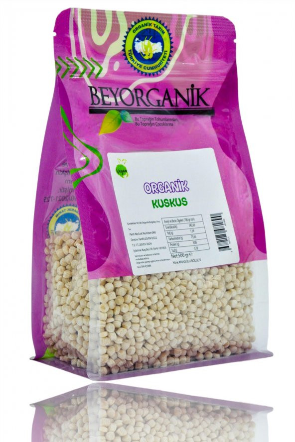 BEYORGANİK Organik Kuskus 500gr ürün görseli 1