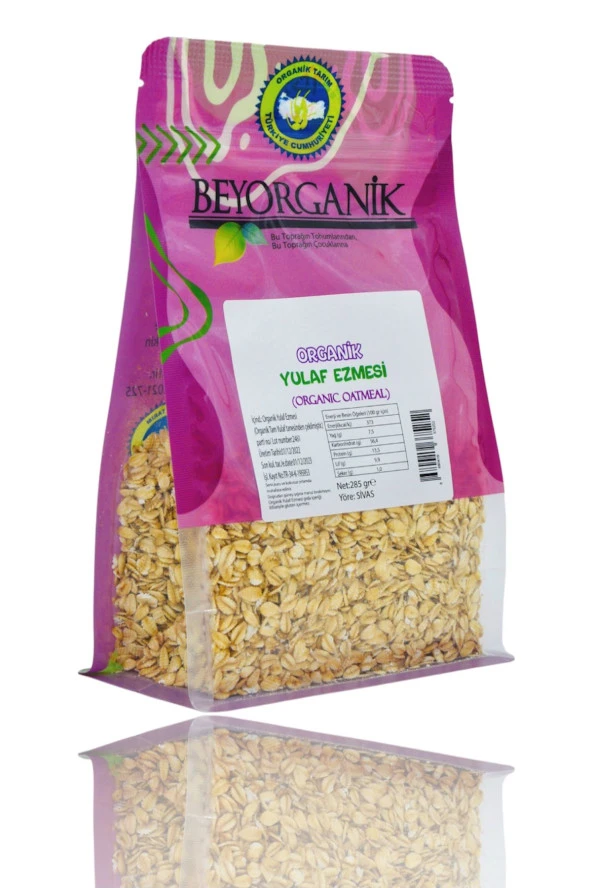 Organik Yulaf Ezmesi 285gr %100 Yerli Yulaf ürün görseli 1