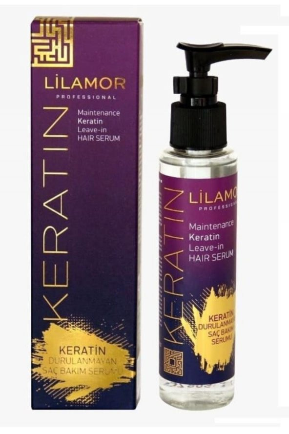 Lilamor Keratin Durulanmayan Saç Bakım Serumu 125 ml ürün görseli 1