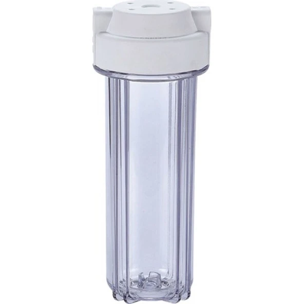 Global Water Solutions 10" Şeffaf Housing 1/4" Bağlantı Tekli ürün görseli 1