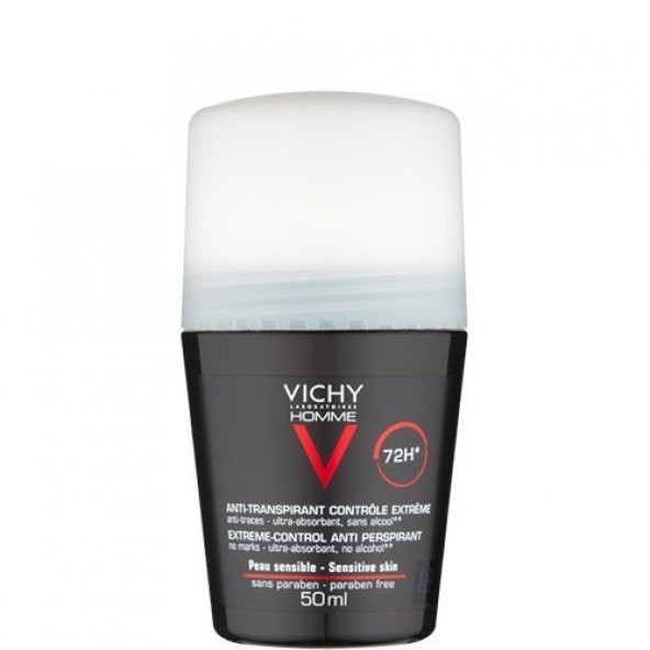 Vichy Deo Rollon Homme Terleme Karşıtı İz Bırakmayan Deodorant Yoğun Kontrol 50 ml ürün görseli 1
