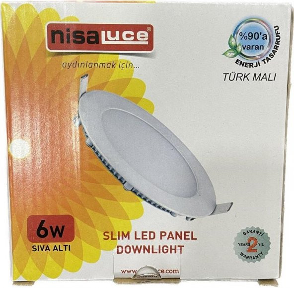 NisaLuce 6W Sıva Altı Led Panel 3000K - Resim 3