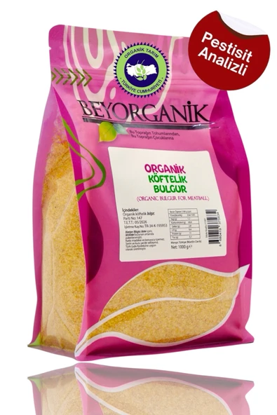 BEYORGANİK Organik Köftelik Bulgur 1kg ürün görseli 1