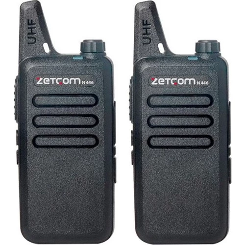 Zetcom PMR N446 Lisanssız El Telsizi 2'li Set – 16 Kanal PMR446 Şarjlı Telsiz Seti ürün görseli 1