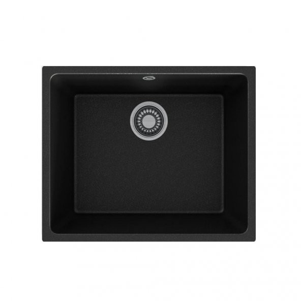 BLACK STONE PETRA 50X40 GRANİT SİYAH MUTFAK EVYESİ ürün görseli 1
