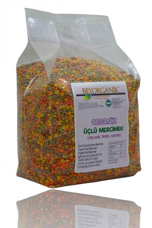 Organik Çorbalık Tahıl Karışımı Üçlü  2,5kg ürün görseli 1