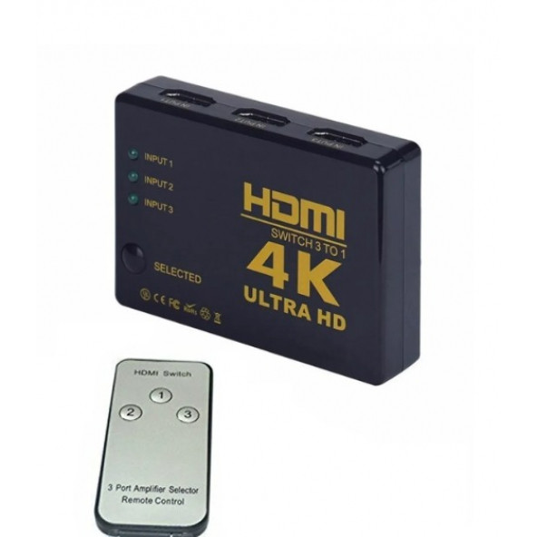 HDMI SWITCH 3TO1 4K ULTRA HD - Resim 2
