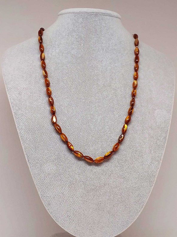 Sedef Karamel 5,511,5mm Kolye (Sabit Klipsli) (42220) ürün görseli 1
