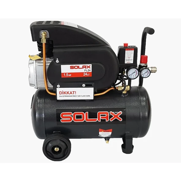 Solax Hm1524b Tekerlekli Hava Kompresörü 24 Litre ürün görseli 1