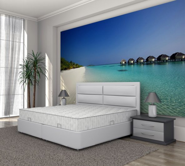 Gupto Sandıklı Baza Başlık Set 140x190 ürün görseli 1