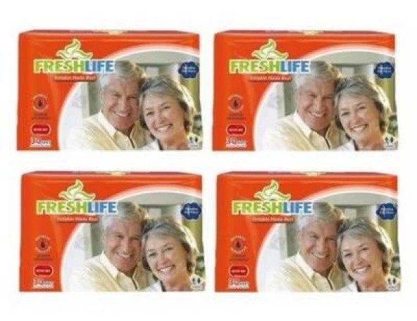 Freshlife Yetişkin Hasta Bezi Belbantlı L Büyük Boy 30'lu Paket 4 Adet ürün görseli 1
