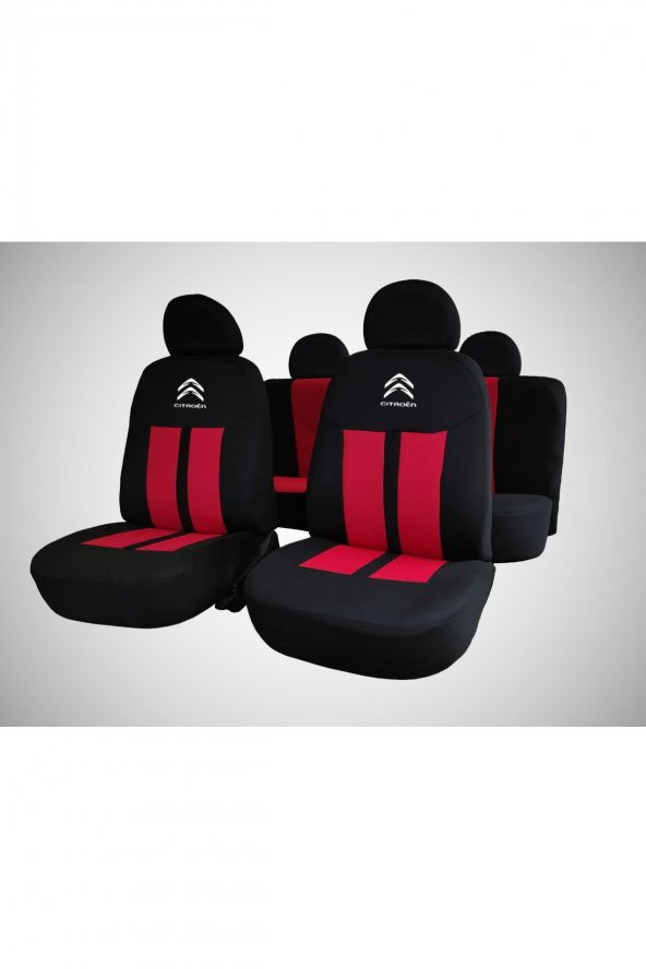 Modern Garaj Citroen (,C4,C3) Logolu Oto Koltuk Kılıfı Citroen Oto Kılıf ürün görseli 1