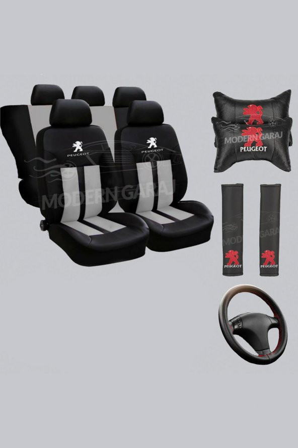 Peugeot Koltuk Kılıfı Peugeot Boyun Yastığı Peugeot Kemer Pedi Peugeot Dikmeli Direksiyon Kılıfı ürün görseli 1