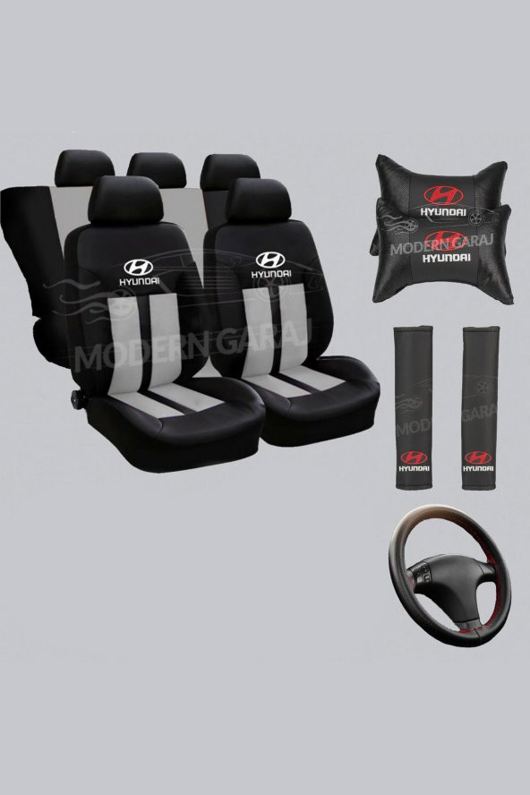 Hyundai Koltuk Kılıfı Hyundai Boyun Yastığı Hyundai Kemer Pedi Hyundai Dikmeli Direksiyon Kılıfı ürün görseli 1