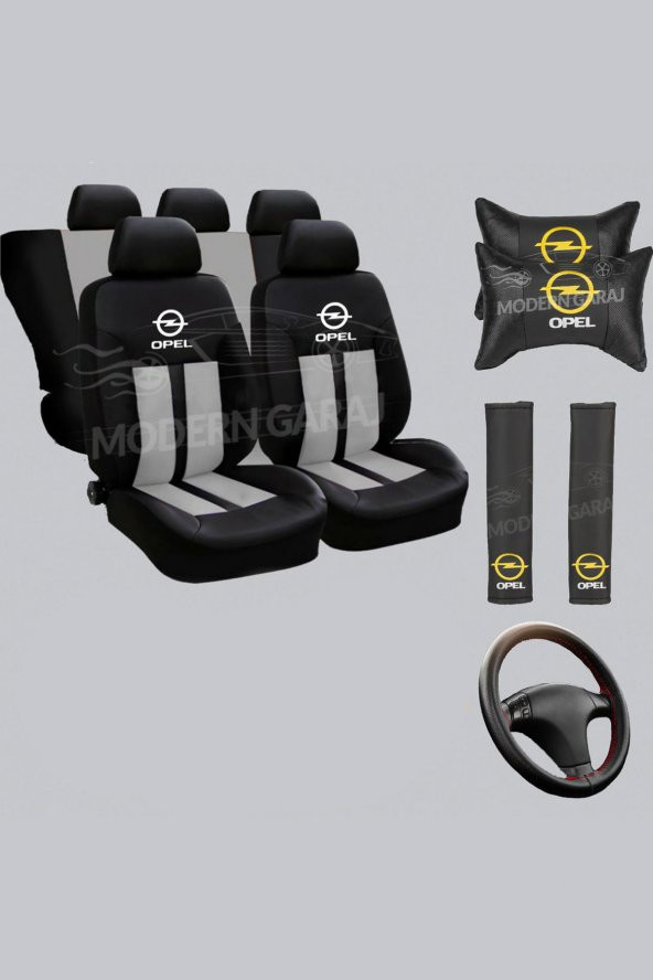 Opel Koltuk Kılıfı Opel Boyun Yastığı Opel Kemer Pedi Opel Dikmeli Direksiyon Kılıfı ürün görseli 1